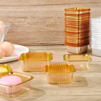 علب توزيعات ذهبيه مع غطاء شفاف