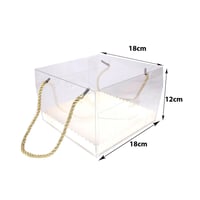 علب كيك بلاستيك شفافة