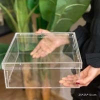 علب و صناديق أكرليك مربع 25 *25 *10
