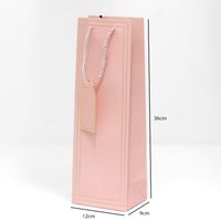 كيس هدايا طويل بإطار ذهبي