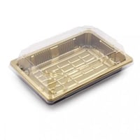 علب كيك بلاستيك سوشي مقاس 19*13*5 سم (كرتون)