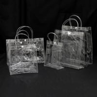 كيس هدايا بلاستيك شفاف مع زر إغلاق