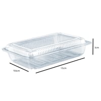 علب بلاستيك بغطاء متصل