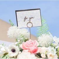 حامل كروت ذهبي بشكل دائري