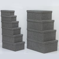 طقم علب هدايا خيش بعدة الوان