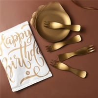 طقم أدوات المائدة ملون