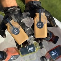 علب عصير بلاستيك بمقاسات مختلفة