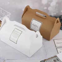 بوكس كيك ورقي مستطيل بيد