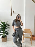 بدلة " رمادي غامق " صيفية، صناعة تركية فاخرة -PERR...