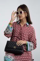 فستان ملمس قطني بالون العودي و النقش الابيض طويل 2...