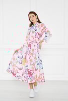 فستان "زهور الباستيل" الطويل