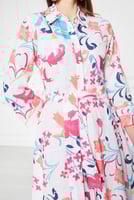 فستان "زهور الباستيل" الطويل