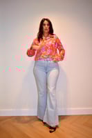 قميص "بوهو شيك" بالنقوش الشرقية