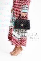 فستان ملمس قطني بالون العودي و النقش الابيض طويل 2...