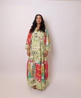 فستان عصري مشجر" ملمس القطني " الفاخر صناعة تركية