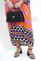 فستان ملمس قطني اورنج و تموجات بالموف طويل 2025