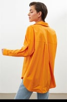 بلوزة أورانج فخمة مرصعة بالكريستال -SETRE