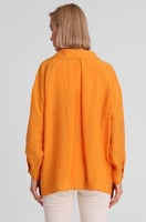 قميص ساده برتقالي نسائي كاجوال، صناعة تركية -PERRY