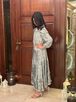 فستان فخم فيروزي