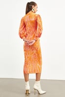 فستان برتقالي فخم للمناسبات - SETRE