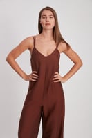 أفرول بني على شكل فستان عصري كاجوال صناعة تركية-"P...