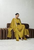 جلابية كريب حرير راقية كموني