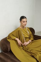 جلابية كريب حرير راقية كموني