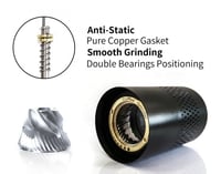 مطحنة او طاحونة قهوة يدوية ترس مصنوع من ستانلس ستي...