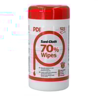 مناديل PDI مطهرة مع كحول - (125 منديل)