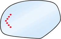 زجاج مراية جانبية كهربائية للجانب الأيسر للسائق لس...