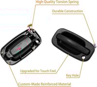 زوج مقبض باب خارجي امامي يسار ويمين مع فتحة للمفات...