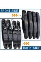 طقم مقابض ابواب لون أسود يوكن - تاهو - سوبربان- سي...