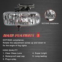 كشافات ضباب بديلة لسيارة جي ام سي سييرا 1999-2002...