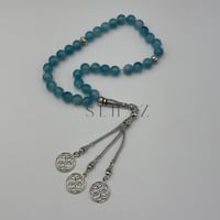 سبحة اولادي فاخرة لون سماوي مناسبة لعمر من 6 سنوات...