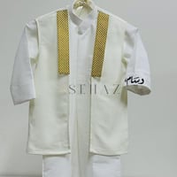 سديري أطفال لون سكري تطريزات لون ذهبي