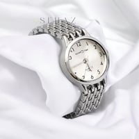 ساعة أطفال بنات فضي مينا أبيض متوفر من عمر ٣ شهور...