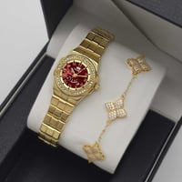 طقم ساعة نسائيه فخمه للهدايا