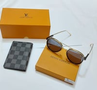 طقم لويس فيتون فاخر | نظارة وبوك بجودة عالية وملحق...