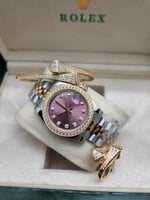 ساعة ارقام عربية - ساعات نسائي رولكس اخر اصدار - م...