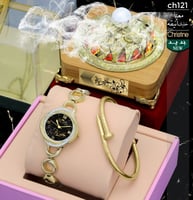 ساعة للعيد بالاسم مع مبخرة وسوار