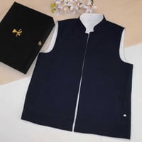 سديريات رجالية وجهين كحلي مع ابيض