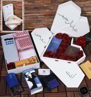 بوكس رجالي خشبي على شكل قلب ماركة جفنشي