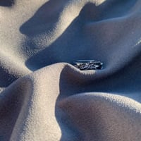 خاتم رجالي حجر ماربل طبيعي مصمم من مون