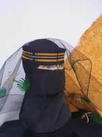 برقع يوم التأسيس سيفين ونخلة - مع طرحة وألوان متعد...