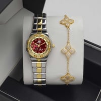 طقم ساعة نسائيه فخمه للهدايا