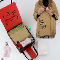 هدية شتوية بالاسماء - شال وعطر فاخر