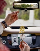 تعليقة سيارة راس صقر وصورة