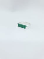 خاتم ملكي حجر اخضر اهدي من تحب من متجر مون