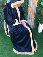 بالطو فرو نسائي طويل بالطو فرو شتوي بقبعة