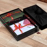 قماش شتوي مونت بلانك مع شماغ وقلم وسبحة